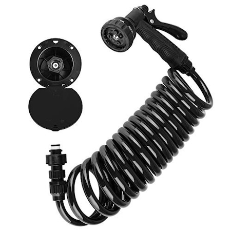 Dura Faucet RV EXTERIOR QUICK CONNECT SPRAY DOCK KIT-BLACK DF-SA188-BK